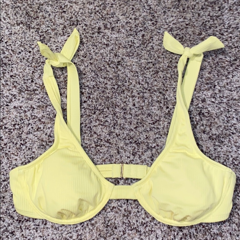 Neon Yellow Bathingsuit Top